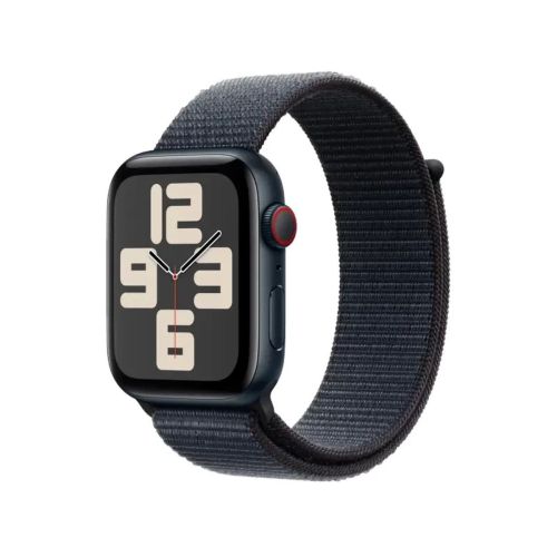 Apple Watch SE2 (2024) GPS 44 mm Alu dėklas, Ink Sport Loop MXEP3, vidurnakčio spalva