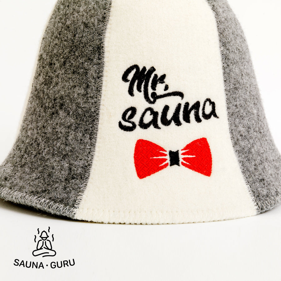 Sauna Hat 'Mr. Sauna', 100% Wool