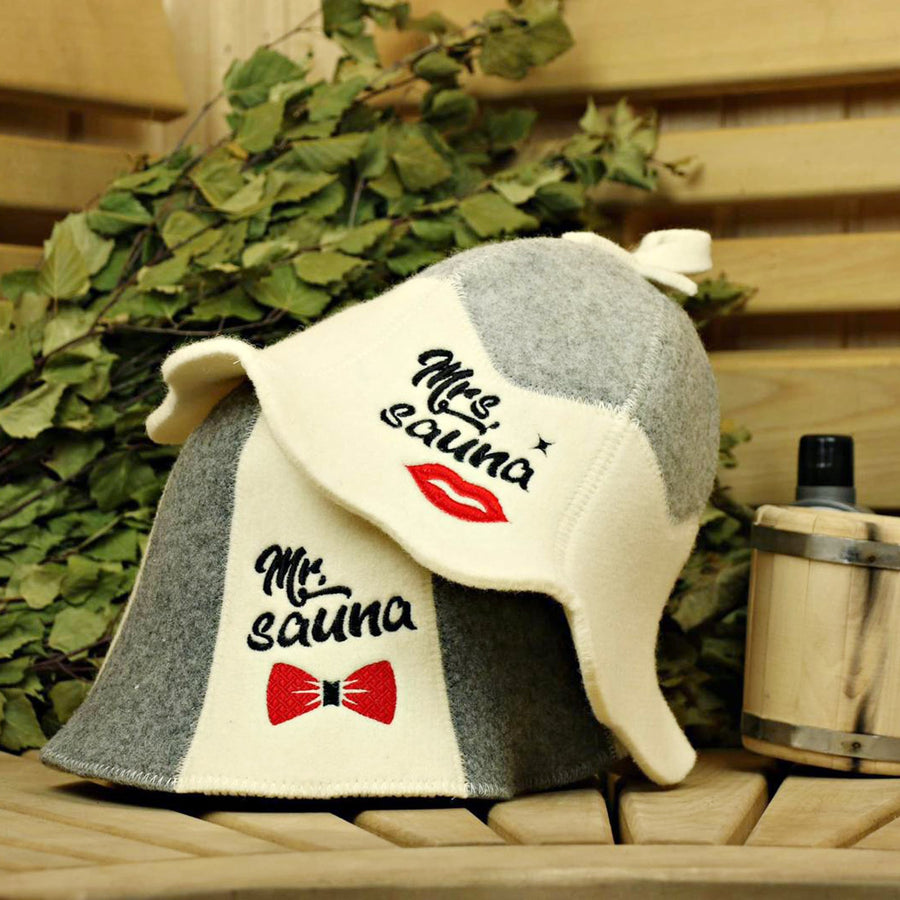 Sauna Hat 'Mr. Sauna', 100% Wool