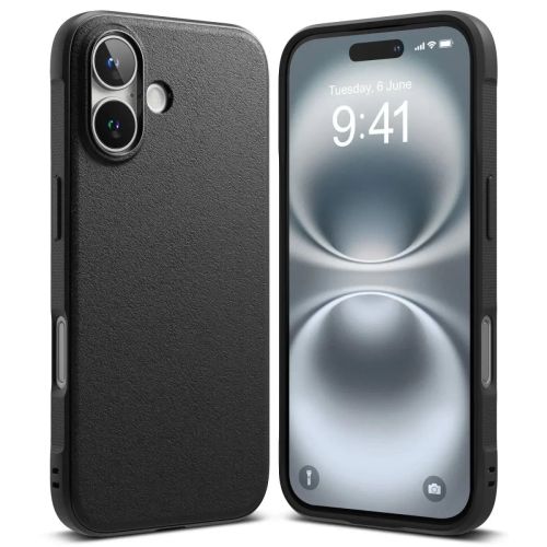 Ringke iPhone 16 dėklas, onikso juoda spalva
