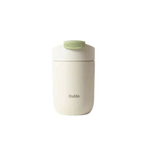 OutIn Travel Tumbler Thermo Mug, 350ml, Sand, balta spalva