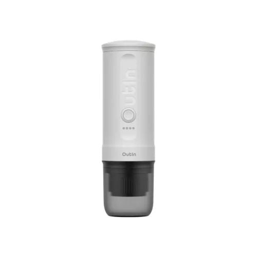 Outin Nano nešiojamas Espresso Machine, 80ml, 7500 mAh, Pearl, balta spalva