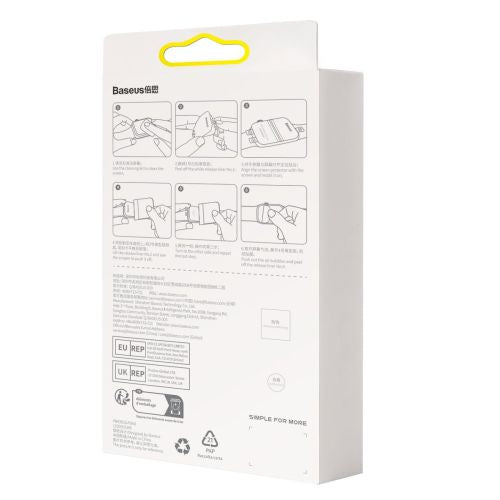 Baseus iWatch 0.2 mm, NanoCrystal Protective Film skirtas Apple Watch 4/5/6/SE/SE 2, 40 mm (2 vnt.) su mounting rinkinys