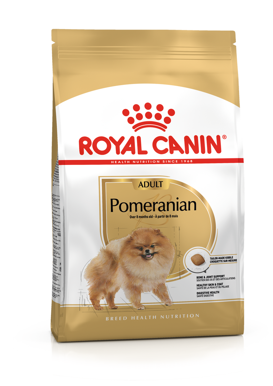 Sucha karma dla dorosłych psów rasy pomeranian