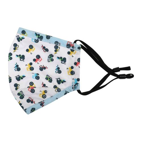 PureMe daugkartinė / reguliuojama kaukė Kids 2 pcs N95 filters inside the package, traktoriaus raštas spalva