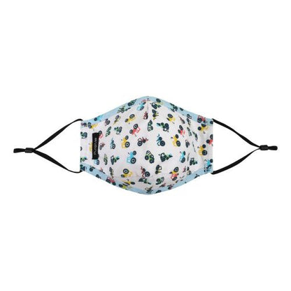 PureMe daugkartinė / reguliuojama kaukė Kids 2 pcs N95 filters inside the package, traktoriaus raštas spalva