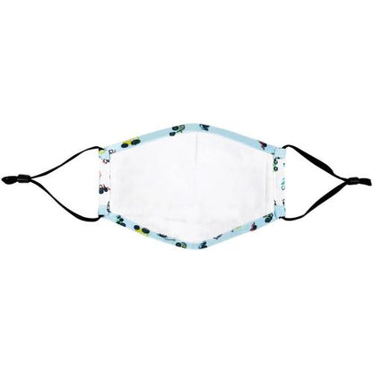 PureMe daugkartinė / reguliuojama kaukė Kids 2 pcs N95 filters inside the package, traktoriaus raštas spalva