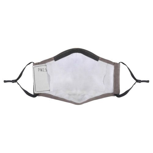 PureMe daugkartinė / reguliuojama kaukė Linen 2 pcs N95 filters inside the package, anglies pilka spalva