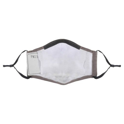 PureMe daugkartinė / reguliuojama kaukė Linen 2 pcs N95 filters inside the package, anglies pilka spalva