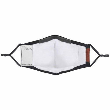 PureMe daugkartinė / reguliuojama kaukė Linen 2 pcs N95 filters inside the package, rūdžių oranžinė spalva