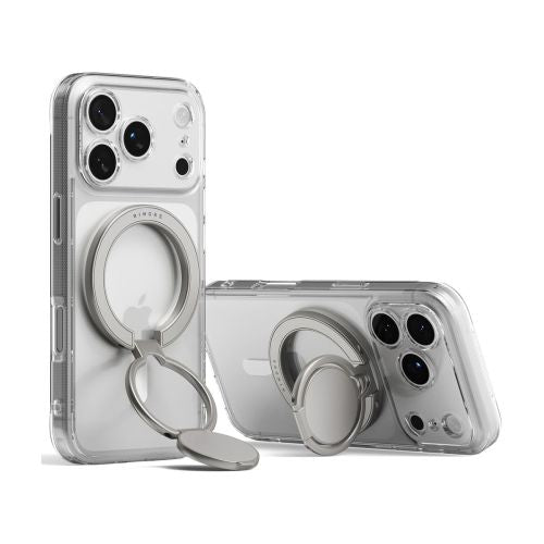 Ringke Dual magnetinis laikiklis Ring Satin, sidabrinė spalva