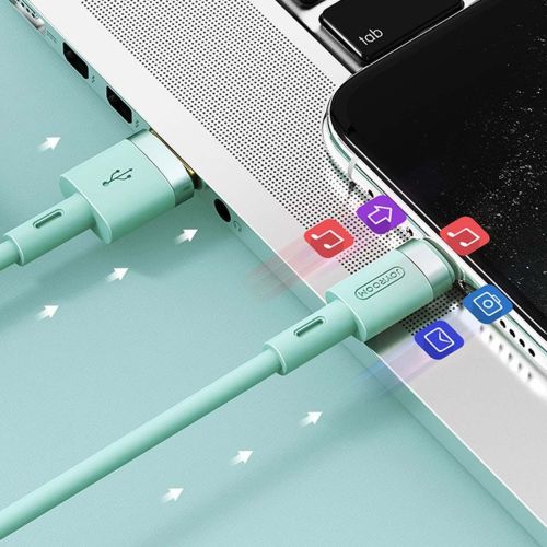 Joyroom Lightning - USB laidas 2.4A, 1.2m (S-1224N2), juoda spalva