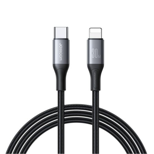 Joyroom Type-C - Lightning laidas Flash Series laidas A28, 30 W, 480mb/s, 2m, (S-A28_CLB2), juoda spalva