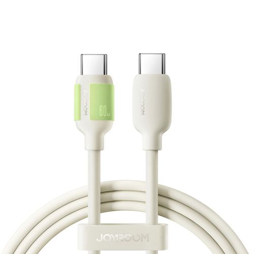 Joyroom Type-C - Type-C Fluorescent Series laidas A53, 60 W, 1.2m, (S-A53), smėlio spalva