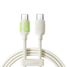Joyroom Type-C - Type-C Fluorescent Series laidas A53, 60 W, 1.2m, (S-A53), smėlio spalva
