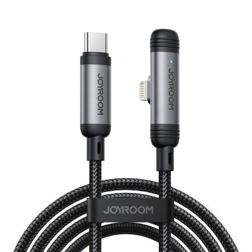 Joyroom Type-C - Lightning EnjoyX Series 90 Degree laidas A56, 30 W, 480mb/s, 1.2m, (S-A56), juoda spalva