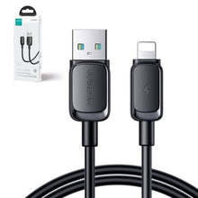 Joyroom USB - Lightning duomenų laidas, 2.4A, 480Mb/s, 1.2m (S-AL012A14), juoda spalva