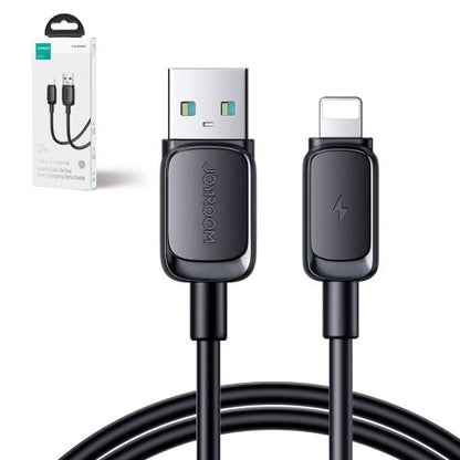 Joyroom USB - Lightning duomenų laidas, 2.4A, 480Mb/s, 1.2m (S-AL012A14), juoda spalva