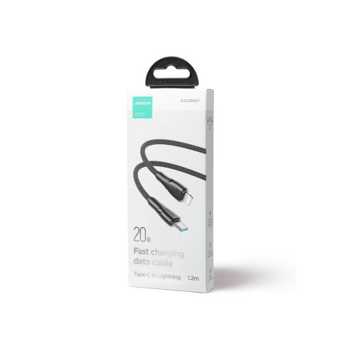 Joyroom Type-C - Lightning Surpass Series greitasis įkrovimas ir duomenų laidas PD 20 W, 1.2m, (S-CL020A11), juoda spalva
