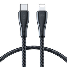 Joyroom Type-C - Lightning Surpass Series greitasis įkrovimas ir duomenų laidas PD 20 W, 1.2m, (S-CL020A11), juoda spalva