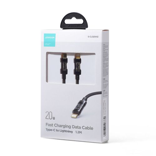 Joyroom Type-C - Lightning A10 series Fast įkrovimo laidas PD 20 W, 1.2m, (S-CL020A12), juoda spalva