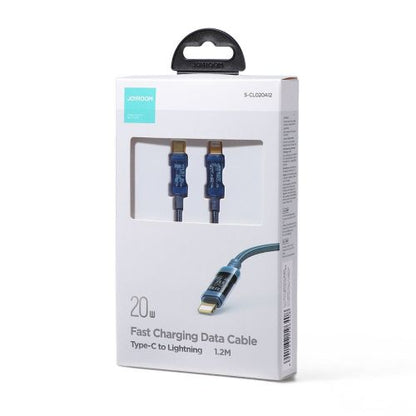 Joyroom Type-C - Lightning A10 series Fast įkrovimo laidas PD 20 W,1.2m, (S-CL020A12), mėlyna spalva