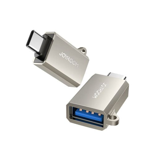 Joyroom adapteris, kištukas Type-C 3.2 į Female USB su Lanyard Eyelet, (S-H151), sidabrinė spalva