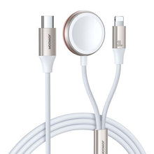 Joyroom belaidis Apple Watch įkroviklis su Type-C ir Lightning laidas 1.5m, 3.5 W, (S-IW012), balta spalva