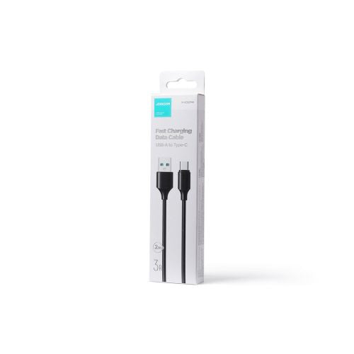 Joyroom USB - Type-C duomenų laidas, 3A, 480Mb/s, 2m, (S-UC027A9), juoda spalva