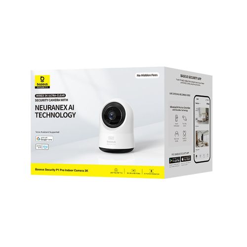 Baseus Security kamera Indoor P1 Pro, 3K, 5MP, ( Version) (S0TV022132), balta spalva