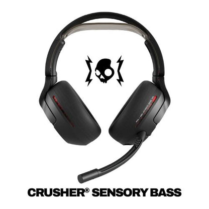 Skullcandy Crusher PLYR 720 Bluetooth belaidės ausis apgaubiančios ausinės su Mic, BT 5.3, skirtas PS5, Nintendo jungiklis