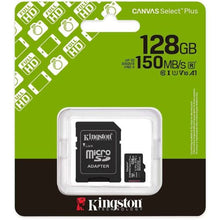 Kingston MicroSD Card Canvas Select Plus 128 GB Class 10 + adapteris (SDCS3/128)