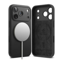 Ringke iPhone 17 Pro dėklas Silicone magnetinis, juoda spalva