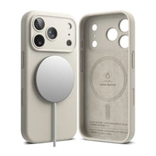 Ringke iPhone 17 Pro dėklas Silicone magnetinis, akmens spalva