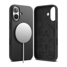 Ringke iPhone 17 dėklas Silicone magnetinis, juoda spalva