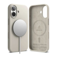 Ringke iPhone 17 dėklas Silicone magnetinis, akmens spalva