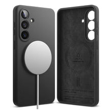 Ringke Galaxy S26 Plus dėklas Silicone magnetinis, juoda spalva