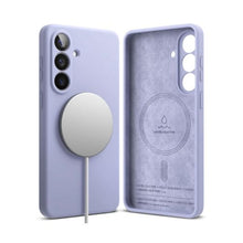 Ringke Galaxy S26 Plus dėklas Silicone magnetinis Lavender, juoda spalva