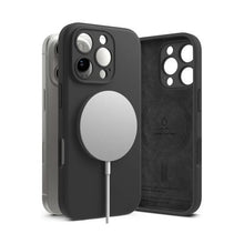 Ringke iPhone 16 Pro dėklas Silicone magnetinis, juoda spalva