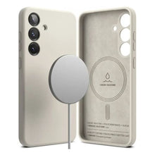 Ringke Galaxy S25 dėklas Silicone magnetinis, akmens spalva
