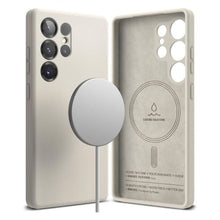 Ringke Galaxy S25 Ultra dėklas Silicone magnetinis, akmens spalva