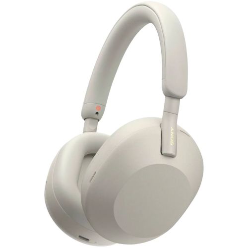 Sony WH-1000XM5 Bluetooth belaidės ausis apgaubiančios ausinės, BT 5.0, TWS, Noise Cancelling,, sidabrinė spalva