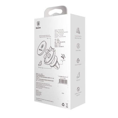 Baseus automobilinis laikiklis Small ears series magnetinis suction bracket (Air outlet type) (SUER-A01), juoda spalva
