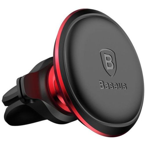 Baseus automobilinis laikiklis magnetinis Car Air vent telefono laikiklis, / (SUGX020009), juoda / raudona spalva