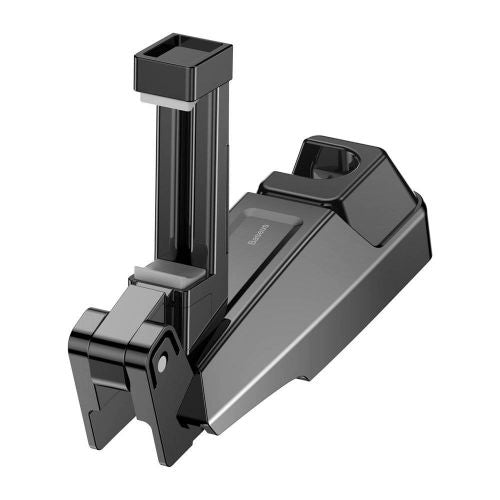 Baseus automobilinis laikiklis Back Seat Headrest Phone Bracket laikiklis hook skirtas 4.0-6.5 inch (SUHZ-A01), juoda spalva