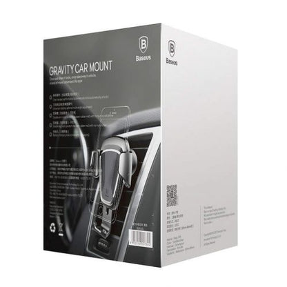 Baseus automobilinis laikiklis Gravity telefono laikiklis (SUYL-01), juoda spalva