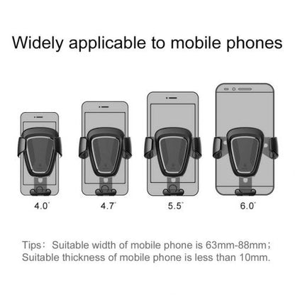 Baseus automobilinis laikiklis Gravity telefono laikiklis (SUYL-01), juoda spalva