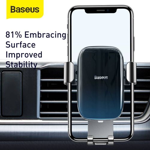 Baseus automobilinis laikiklis Glaze Gravity telefono laikiklis (SUYL-LG01), juoda spalva
