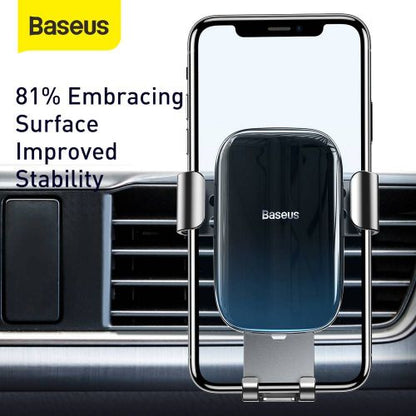 Baseus automobilinis laikiklis Glaze Gravity telefono laikiklis (SUYL-LG01), juoda spalva