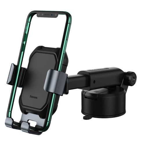 Baseus automobilinis laikiklis Tank Gravity telefono laikiklis su suction base Tarnish (SUYL-TK01), juoda spalva